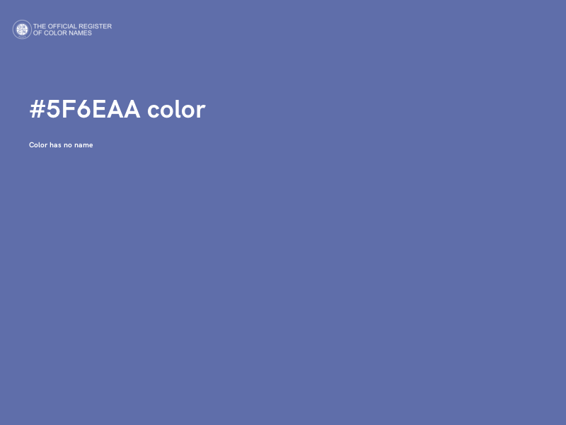 #5F6EAA color image