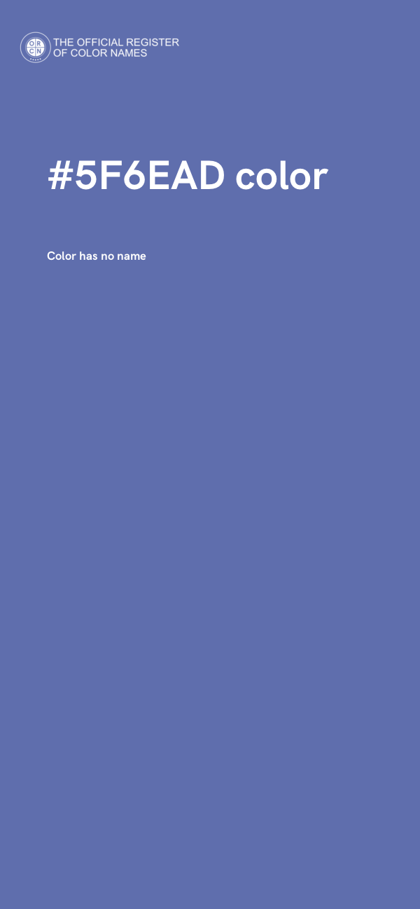 #5F6EAD color image