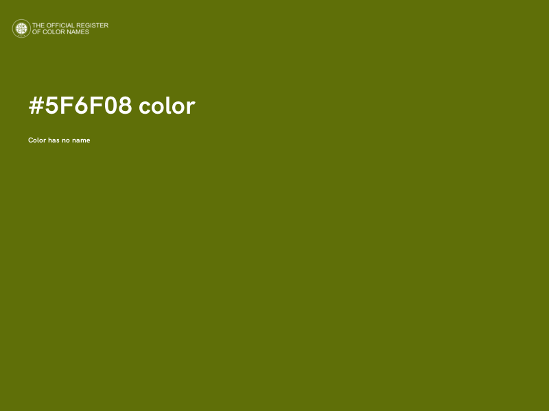 #5F6F08 color image