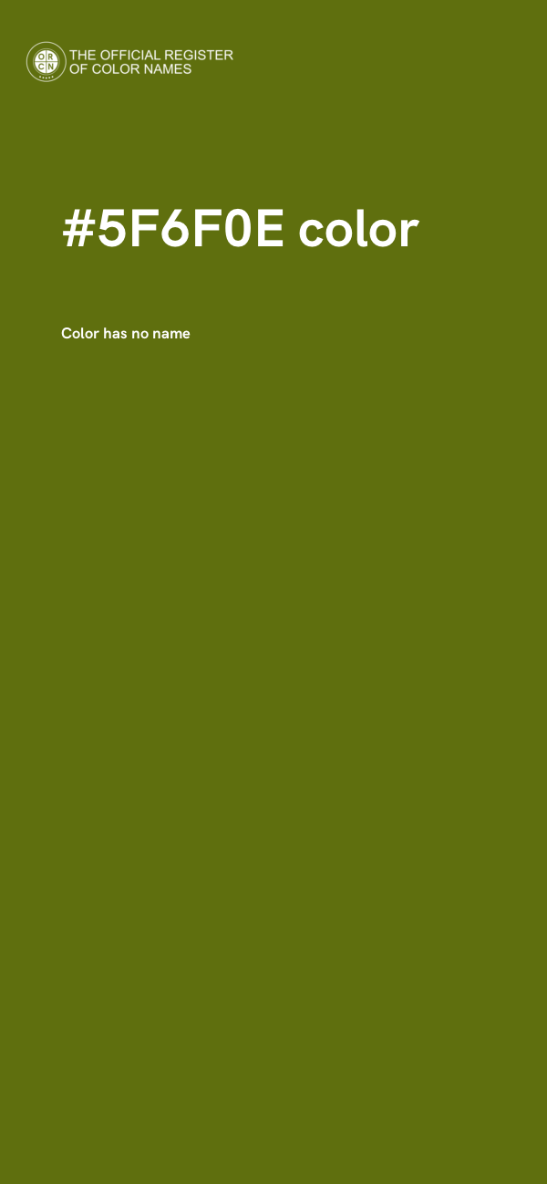 #5F6F0E color image