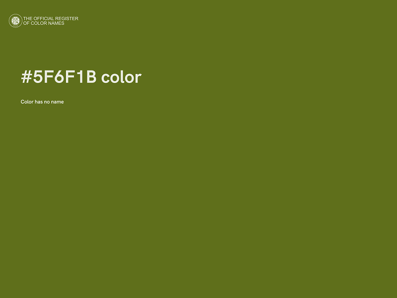 #5F6F1B color image