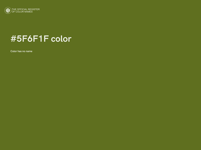 #5F6F1F color image