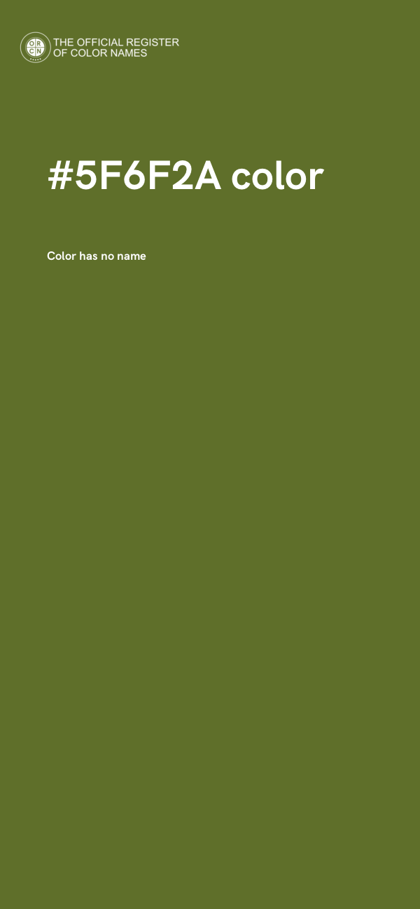 #5F6F2A color image