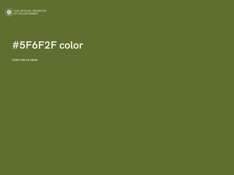 #5F6F2F color image