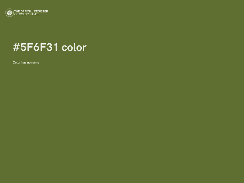 #5F6F31 color image