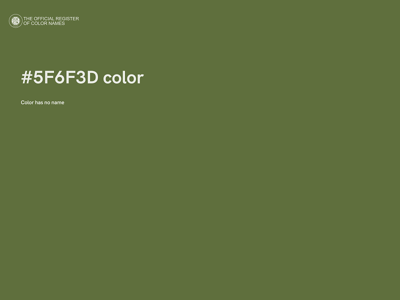 #5F6F3D color image