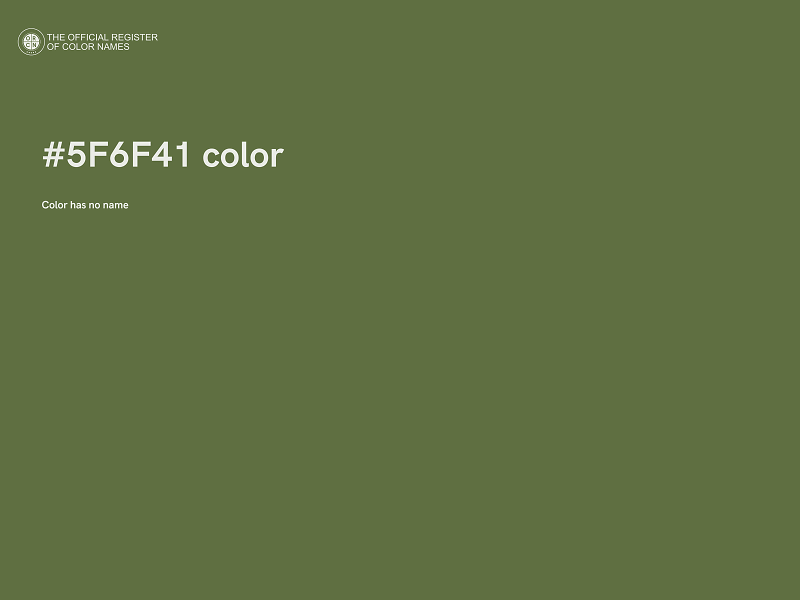 #5F6F41 color image