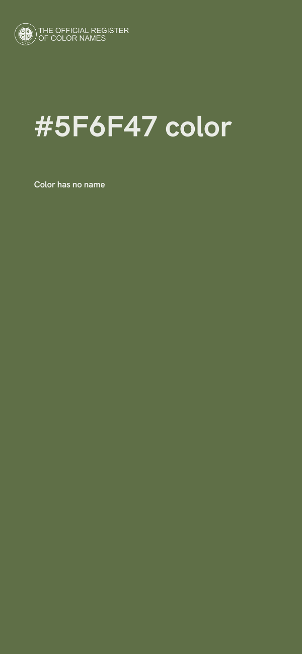 #5F6F47 color image