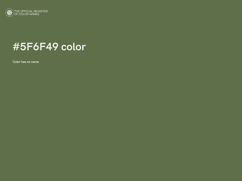 #5F6F49 color image