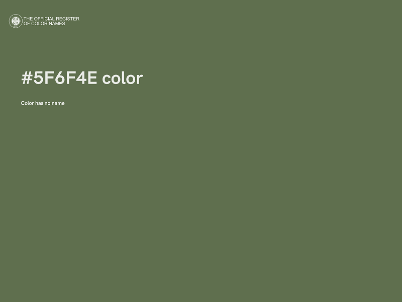 #5F6F4E color image