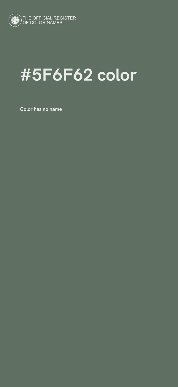 #5F6F62 color image