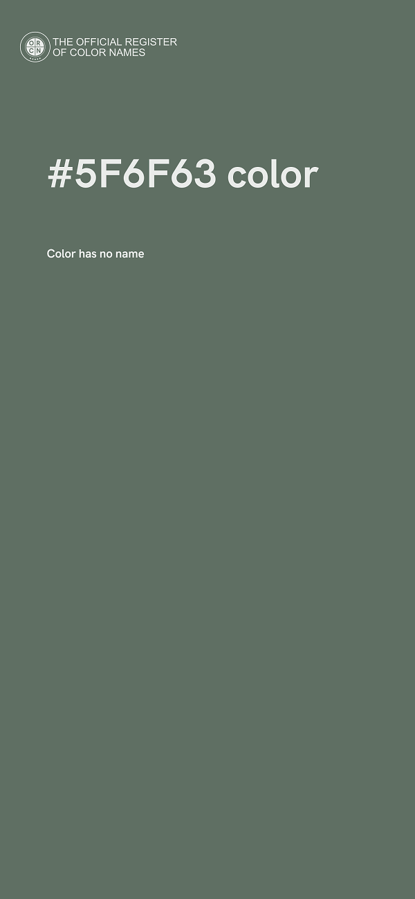 #5F6F63 color image