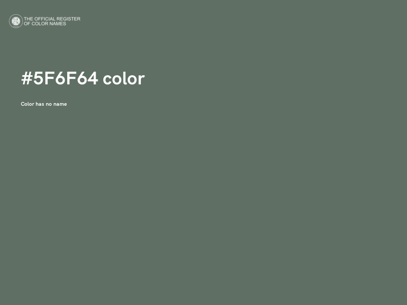 #5F6F64 color image