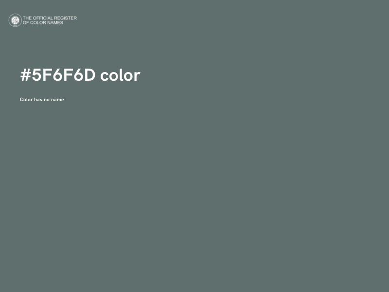 #5F6F6D color image
