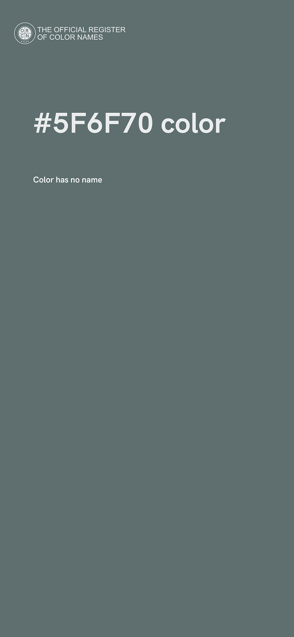 #5F6F70 color image