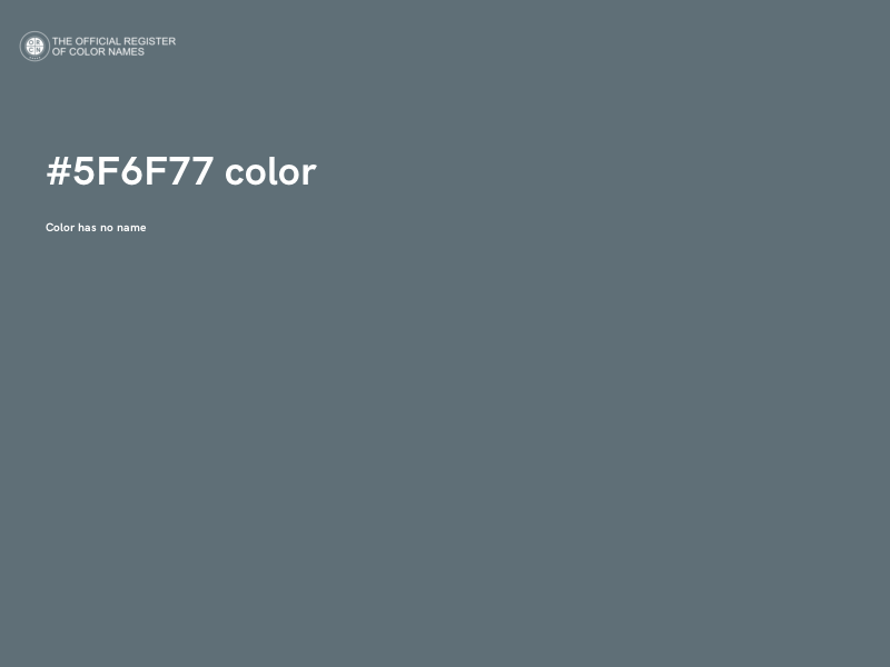 #5F6F77 color image