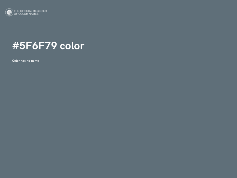 #5F6F79 color image