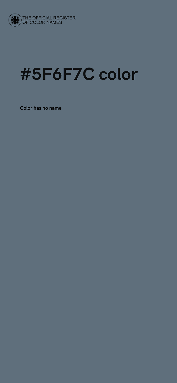 #5F6F7C color image