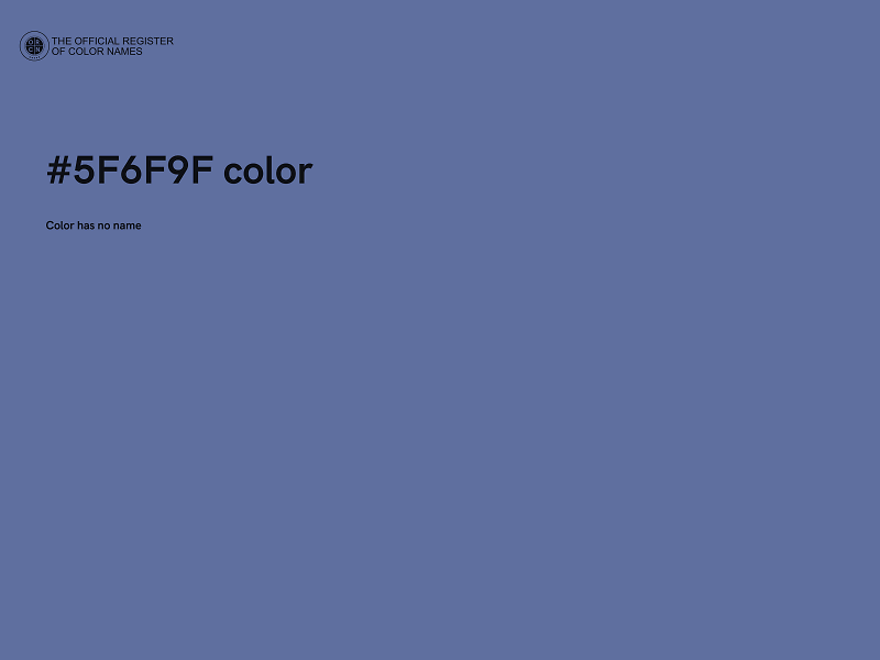 #5F6F9F color image