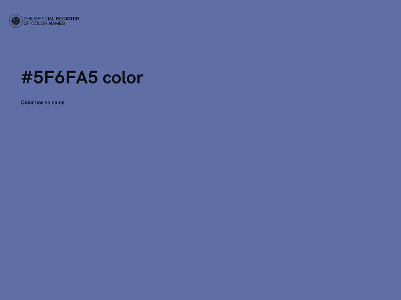 #5F6FA5 color image