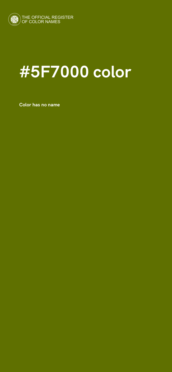 #5F7000 color image