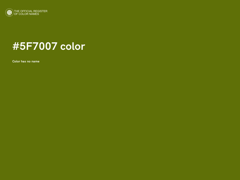 #5F7007 color image
