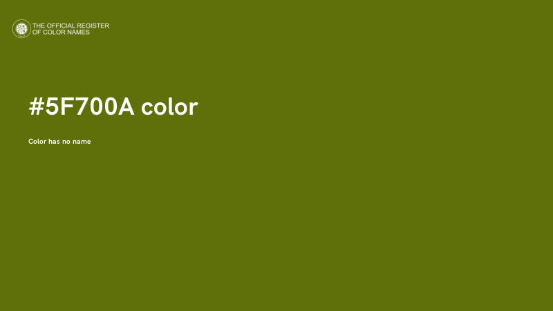 #5F700A color image