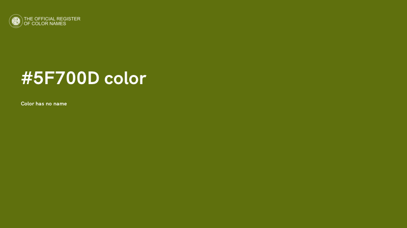 #5F700D color image