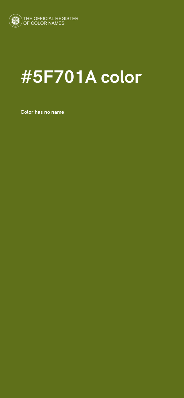#5F701A color image