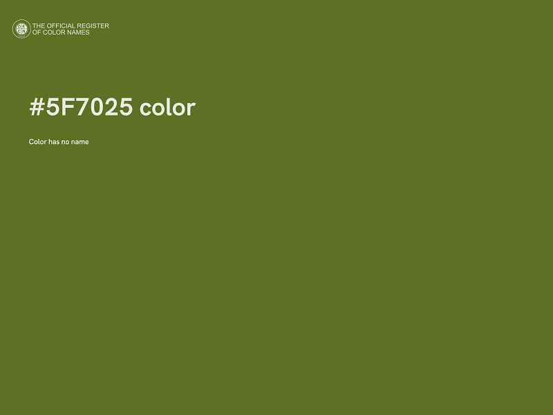 #5F7025 color image