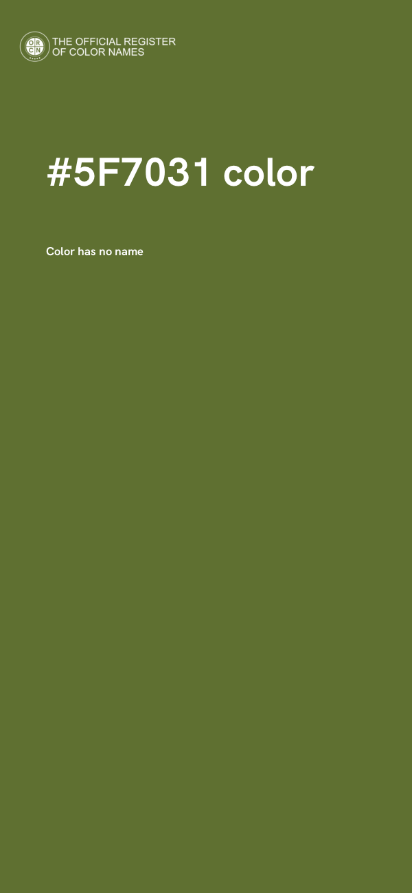 #5F7031 color image