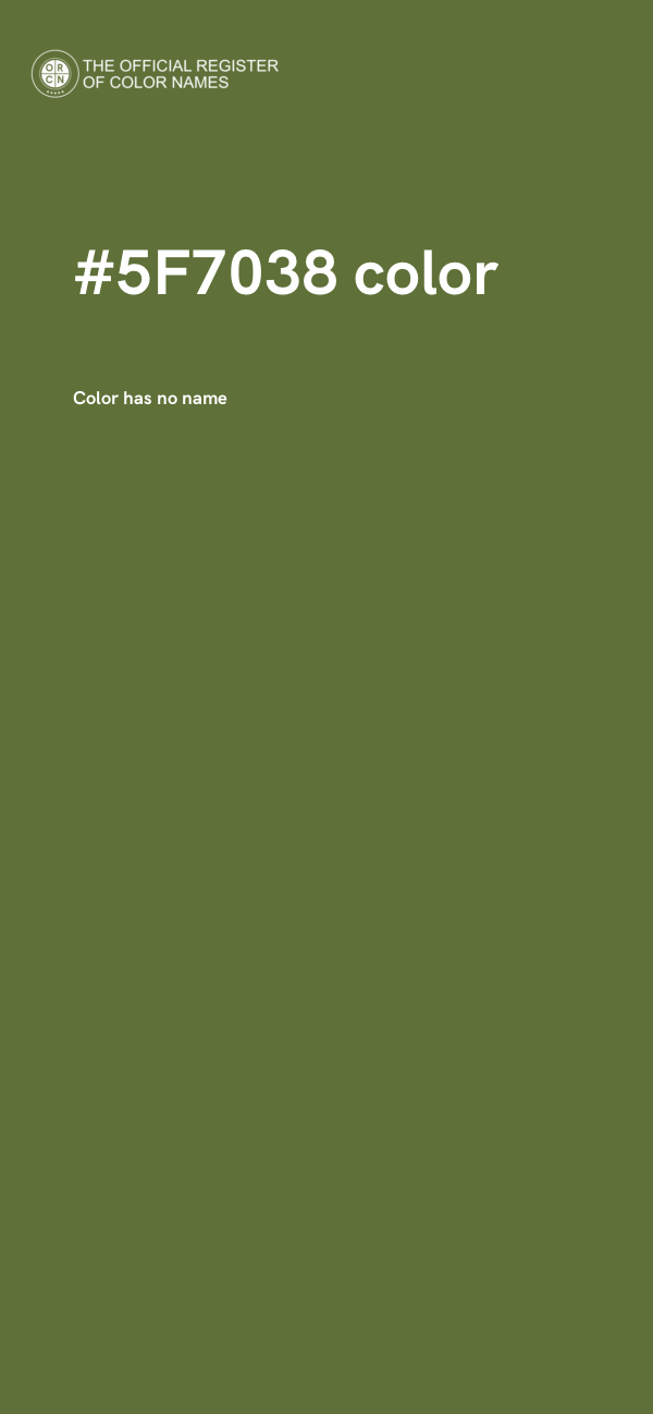 #5F7038 color image