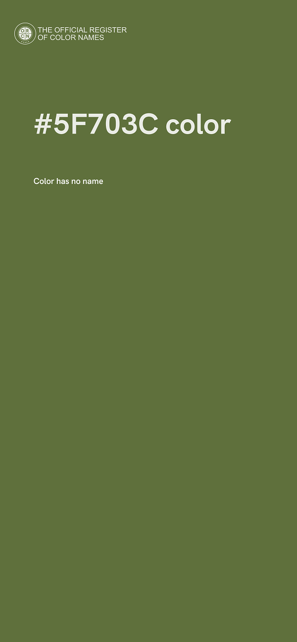 #5F703C color image