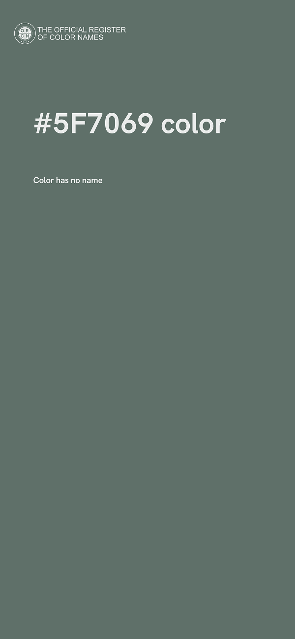 #5F7069 color image