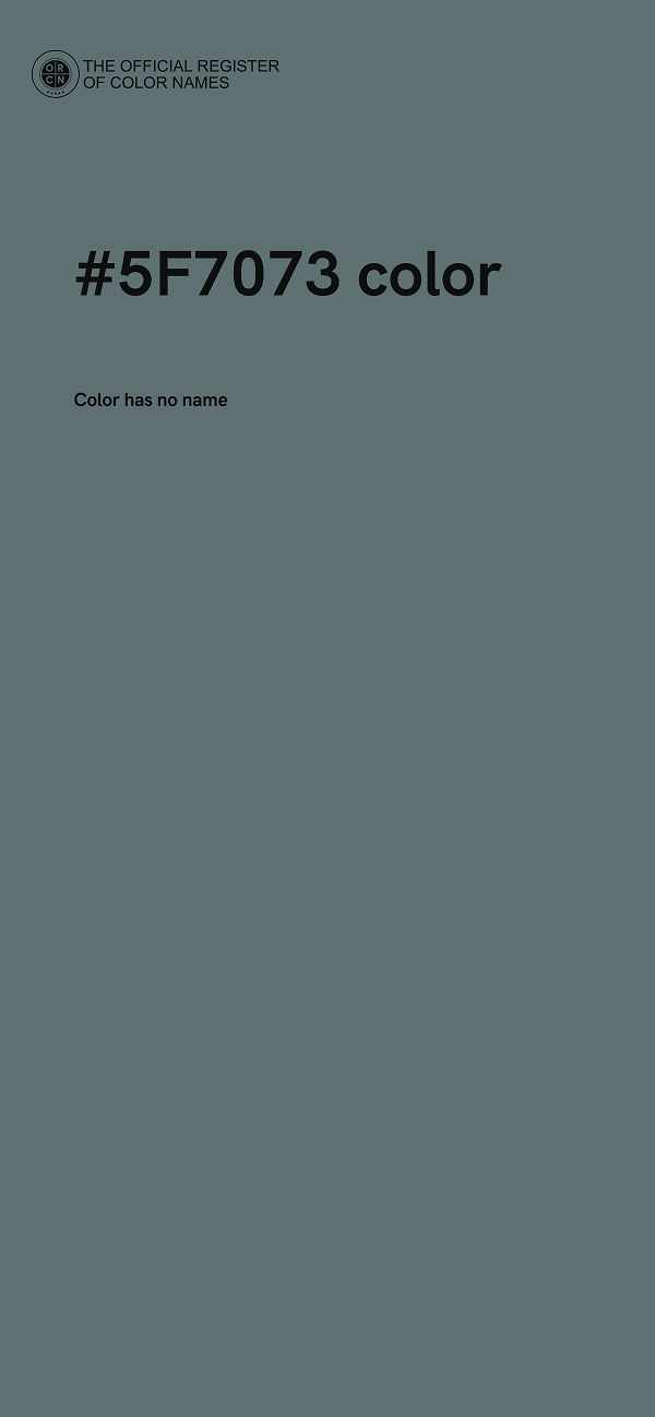 #5F7073 color image