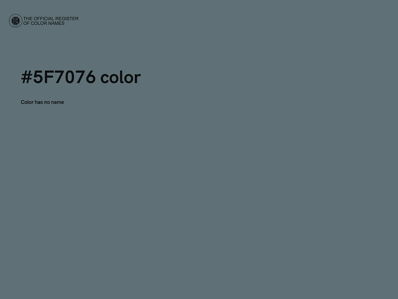 #5F7076 color image