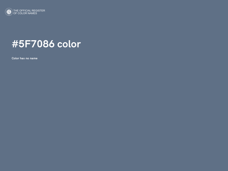 #5F7086 color image