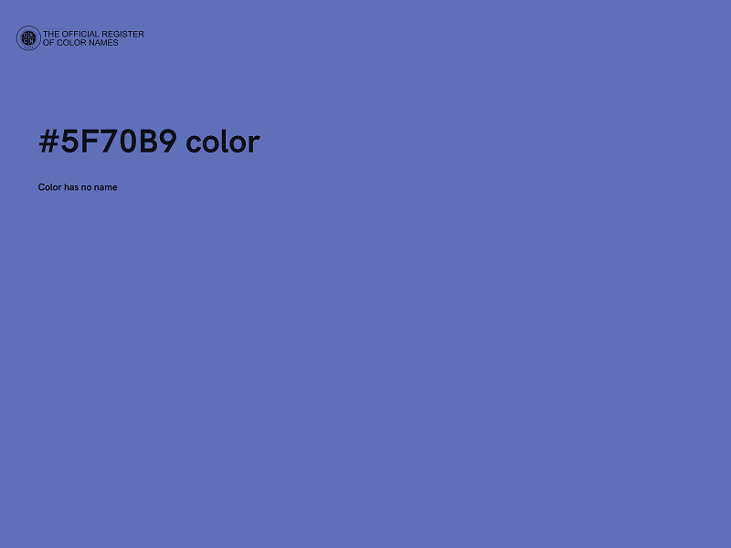 #5F70B9 color image