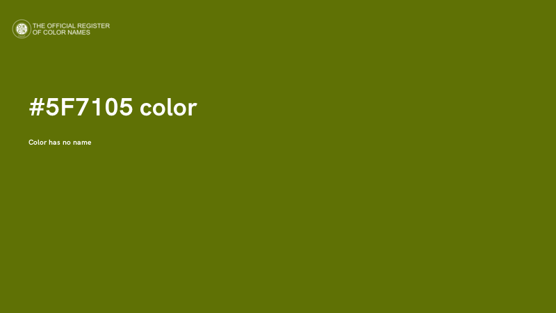 #5F7105 color image