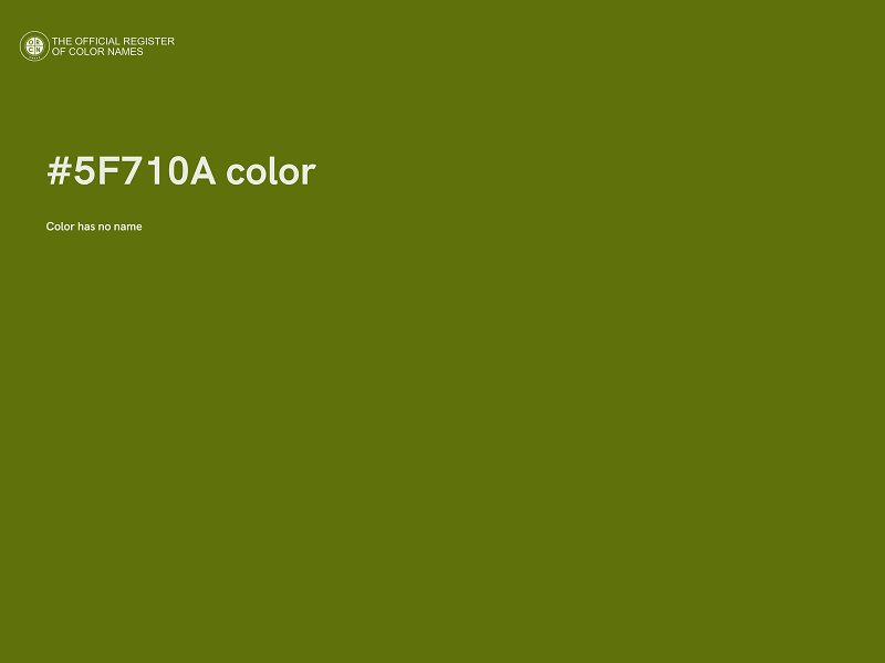 #5F710A color image