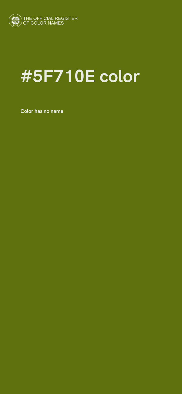 #5F710E color image
