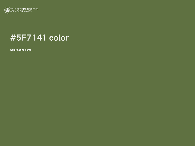 #5F7141 color image