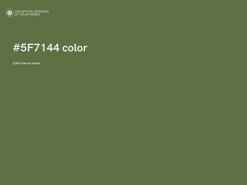 #5F7144 color image