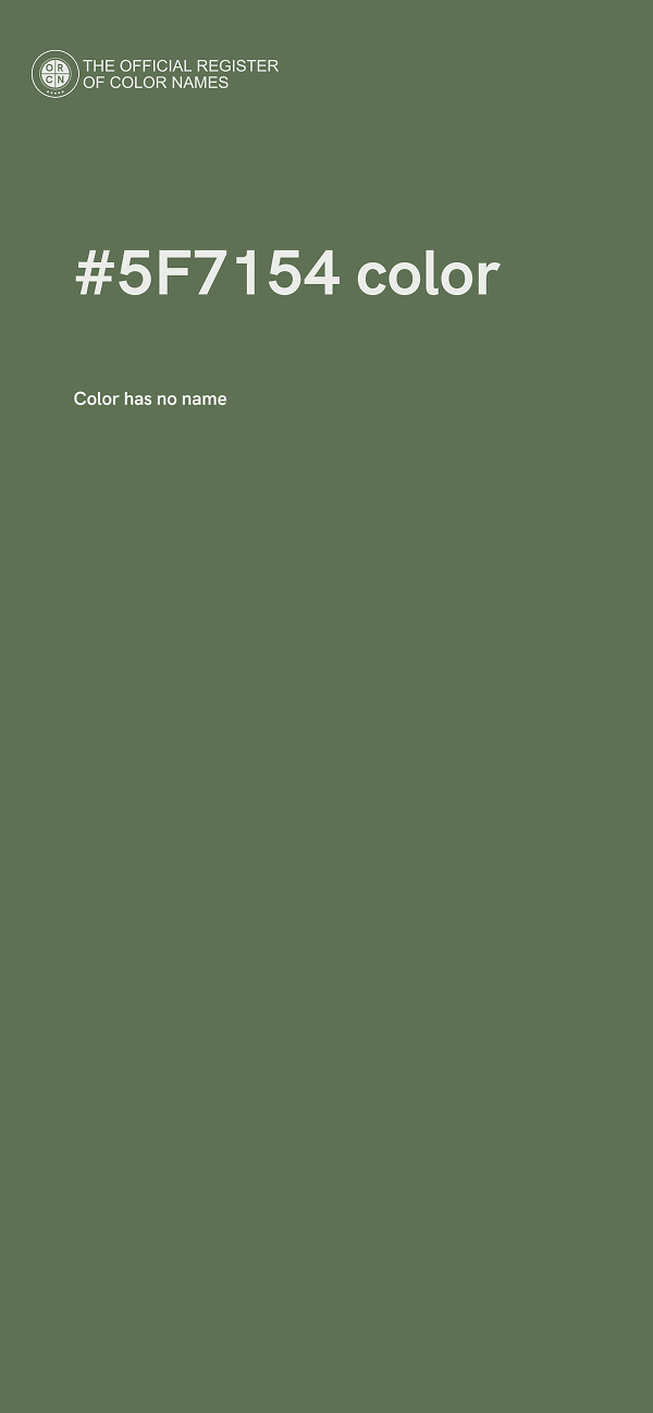 #5F7154 color image