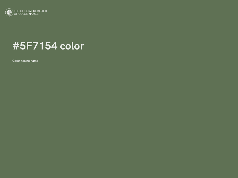 #5F7154 color image
