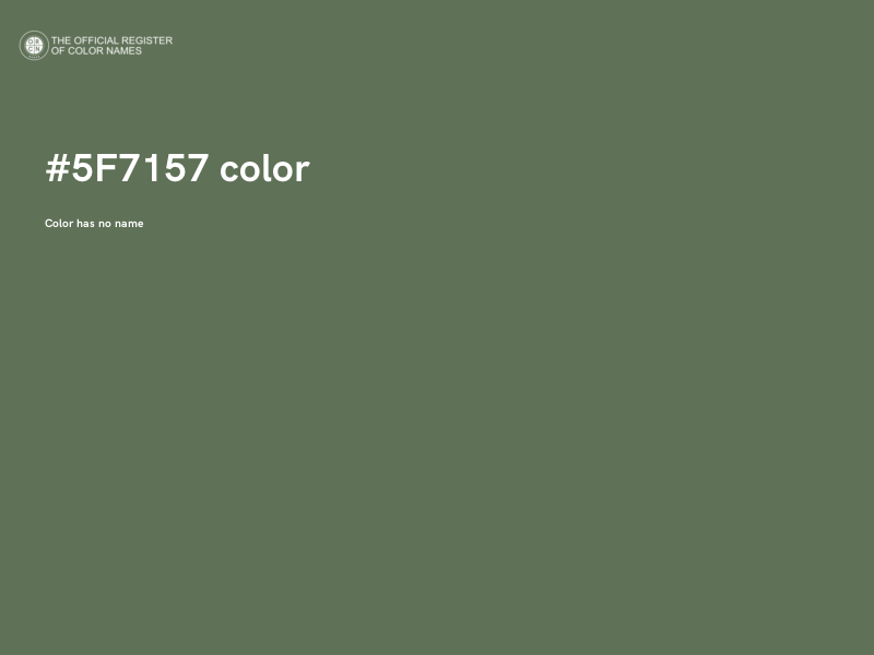 #5F7157 color image