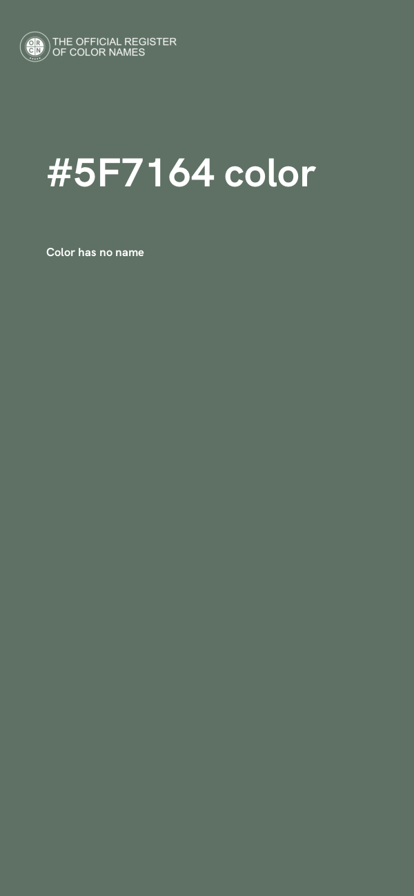 #5F7164 color image
