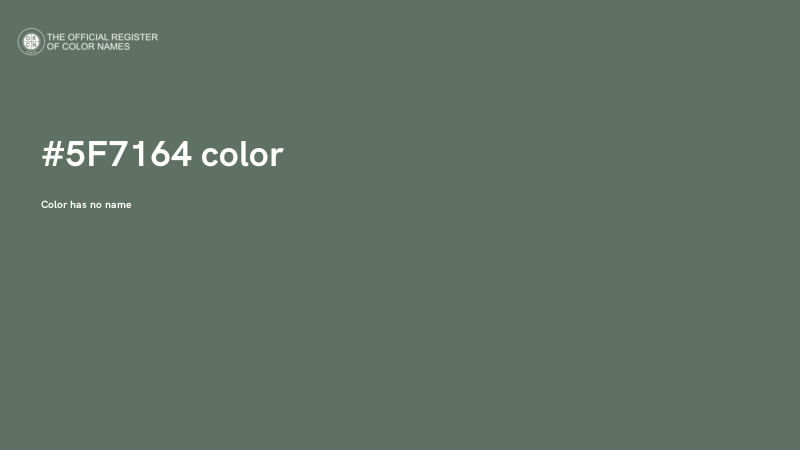 #5F7164 color image