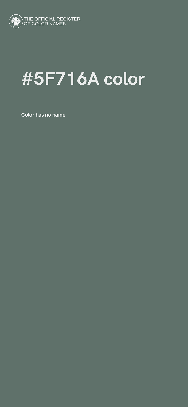 #5F716A color image