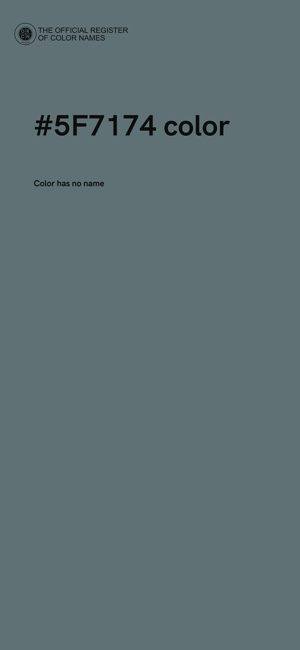 #5F7174 color image